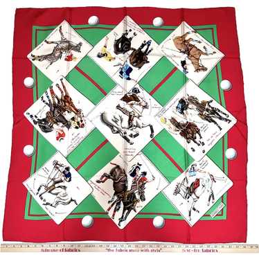 Hermes Le Monde de Polo Silk Scarf - image 1