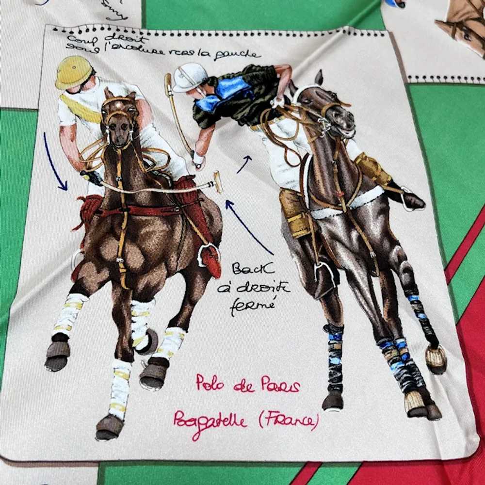 Hermes Le Monde de Polo Silk Scarf - image 2