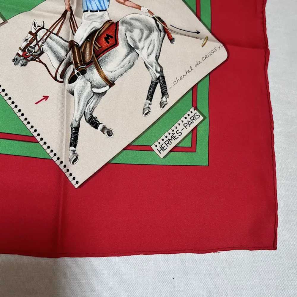 Hermes Le Monde de Polo Silk Scarf - image 3