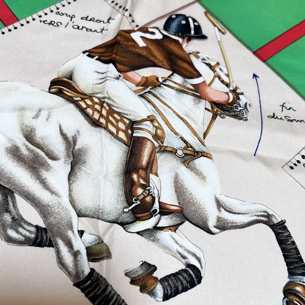 Hermes Le Monde de Polo Silk Scarf - image 5