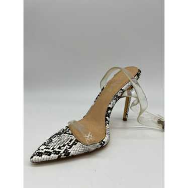 Other Liliana Snakeskin Open Pointy Toe Stiletto … - image 1