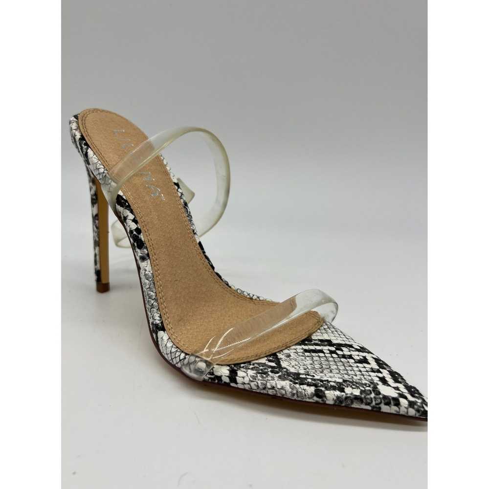 Other Liliana Snakeskin Open Pointy Toe Stiletto … - image 2