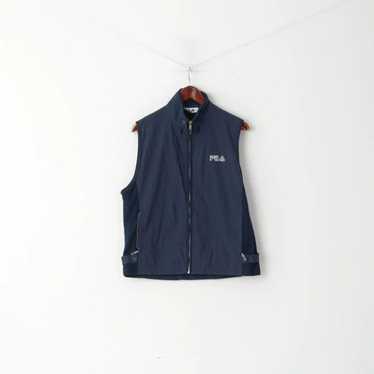 Fila × Vintage Fila Men S Waistcoat Navy Sport Zi… - image 1