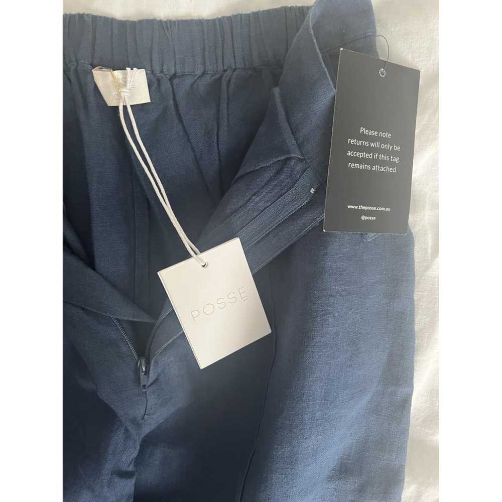 Posse Linen straight pants - image 3