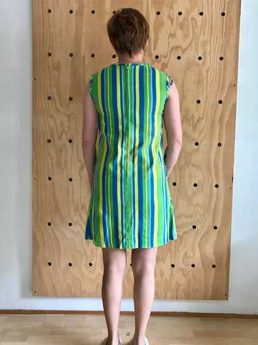 1960s Striped Cotton Shift (M)