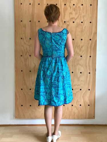 1990s Blue Batik Dress (M)