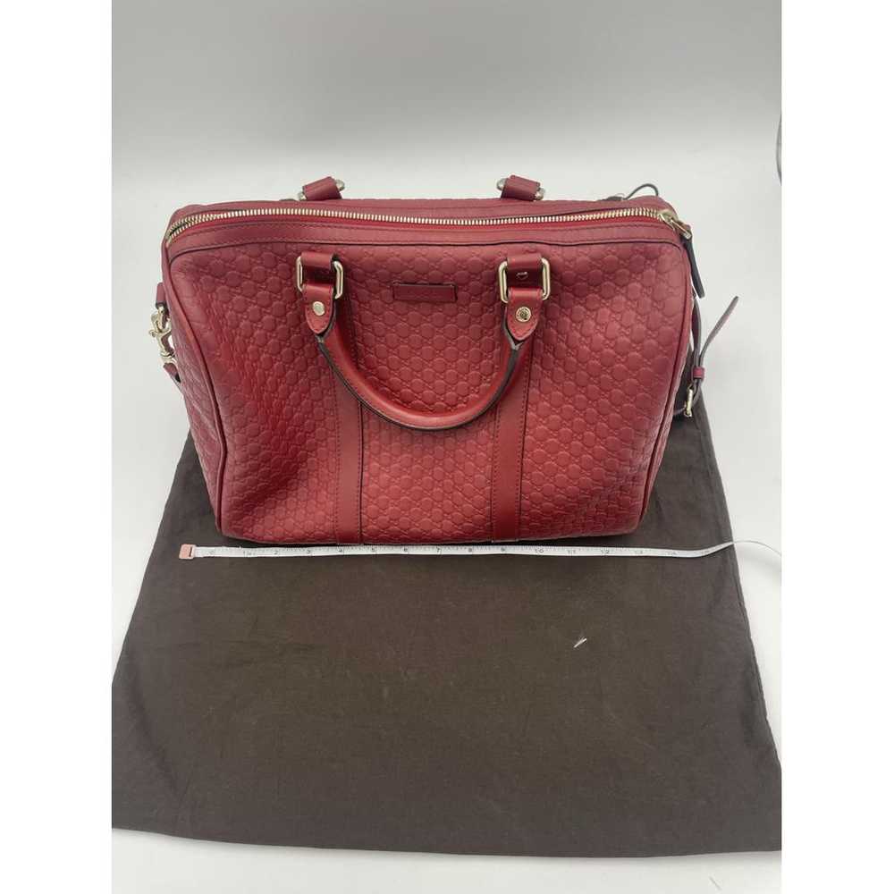 Gucci Boston leather bowling bag - image 2