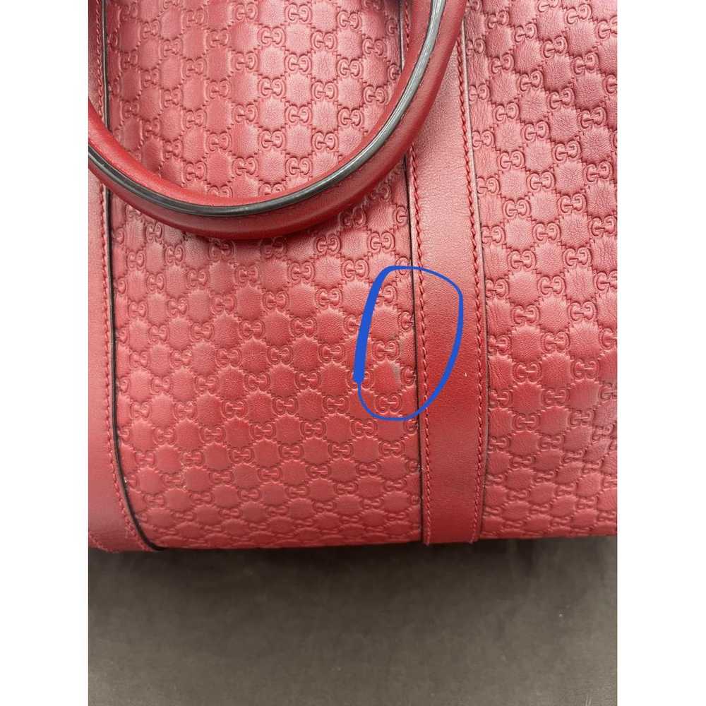 Gucci Boston leather bowling bag - image 9