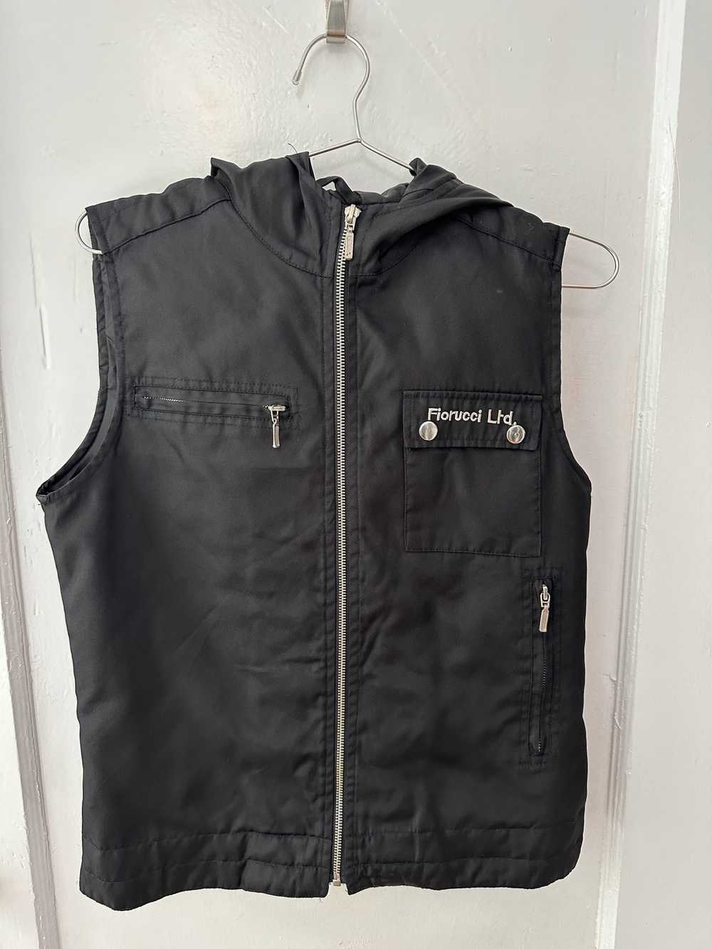 Fiorucci Fiorucci Sleeveless hoodie zipper vest (… - image 1