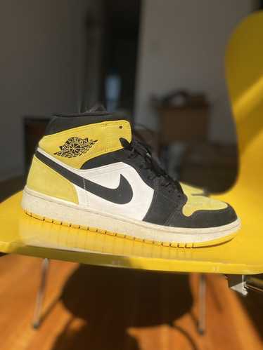 Jordan Brand × Nike Jordan 1 - Mid Yellow Toe - image 1