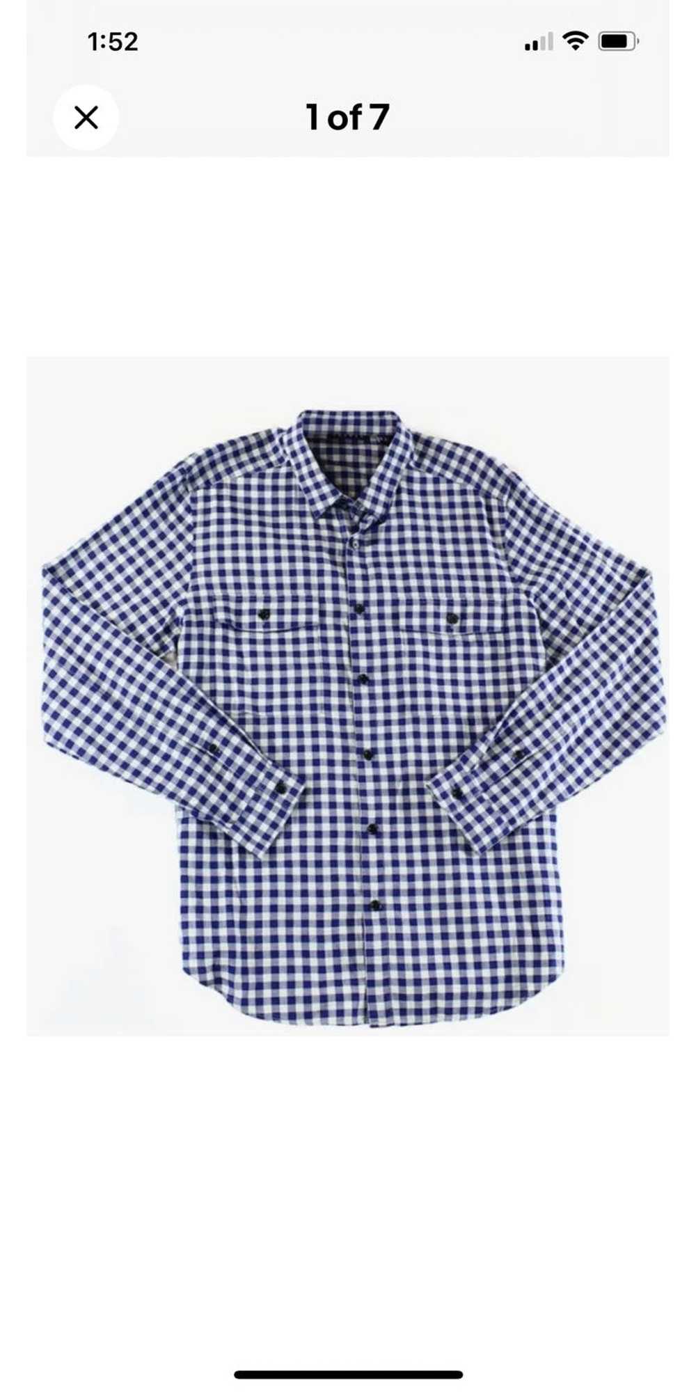 Theory Check Print BARIET ANAWAN Shirt - image 1