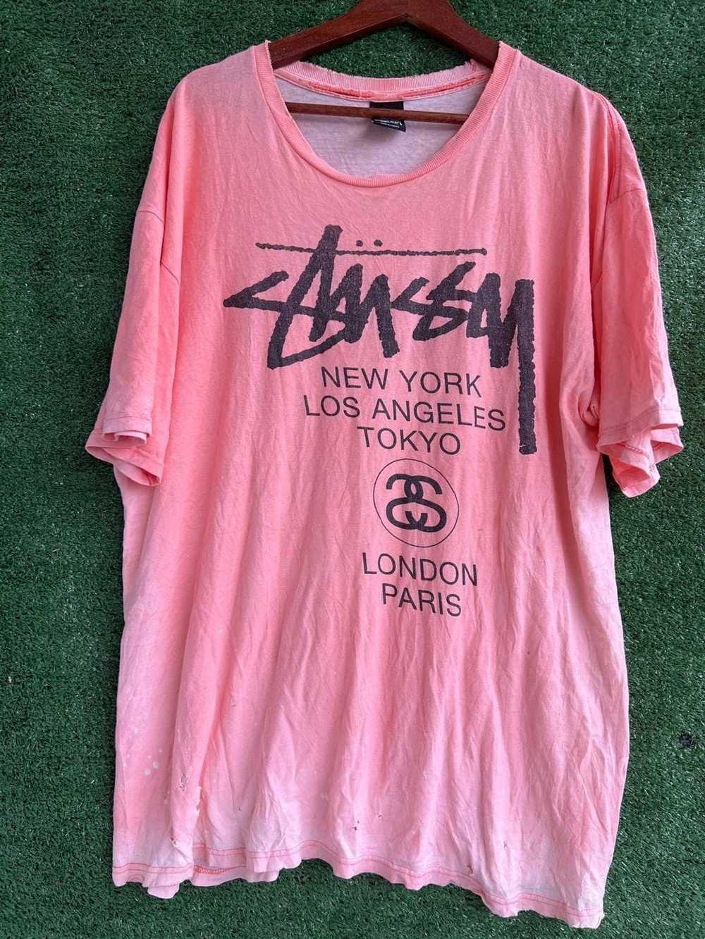 Streetwear × Stussy Distressed Stussy T shirts - image 1