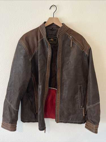 Vintage Giovanni Verucci Brown Leather Jacket