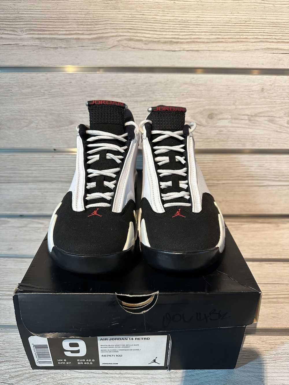 Jordan Brand VNDS Jordan 14 Retro Black Toe (2014… - image 4