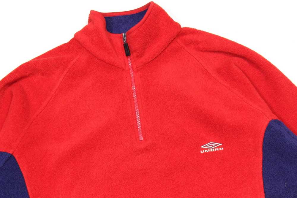 Umbro 90S Logo Fleece Jacket Vintage - image 3