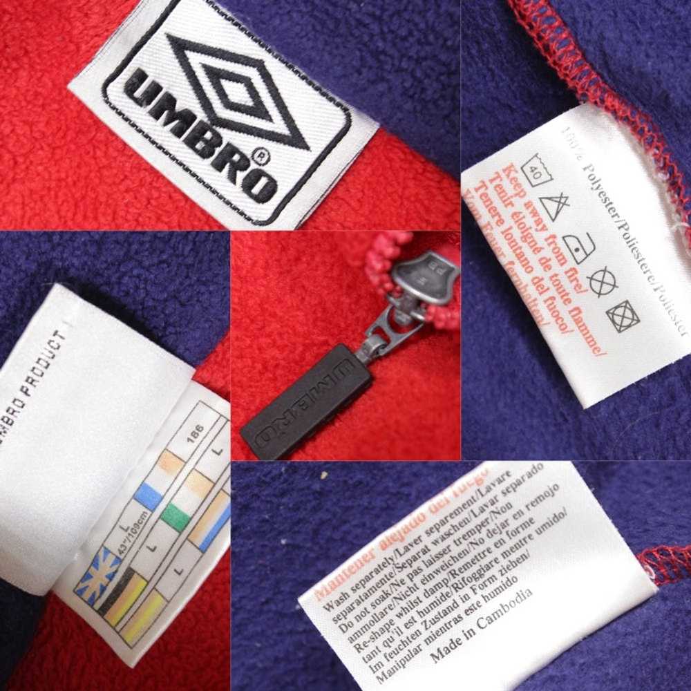 Umbro 90S Logo Fleece Jacket Vintage - image 7