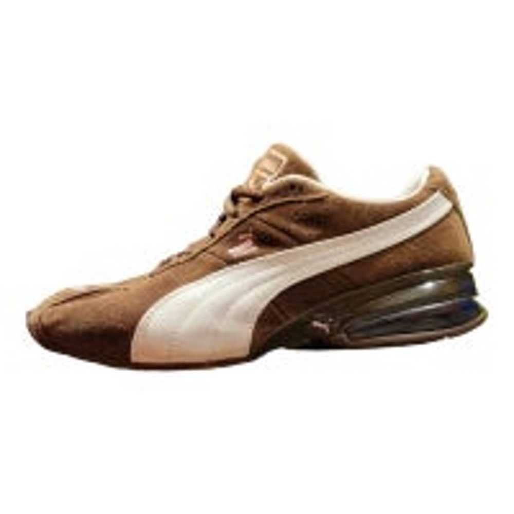 Puma Puma Turin size 10 brown suede with pink acc… - image 2