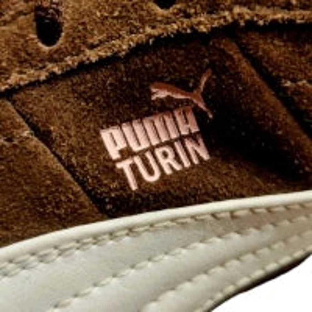 Puma Puma Turin size 10 brown suede with pink acc… - image 8