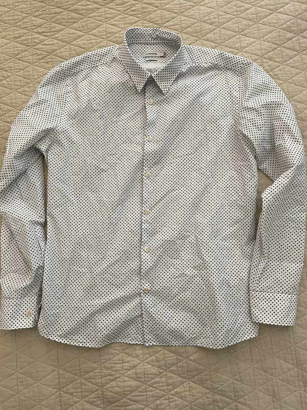 J.Lindeberg Iridescent Dot Print Poplin Shirt - image 2