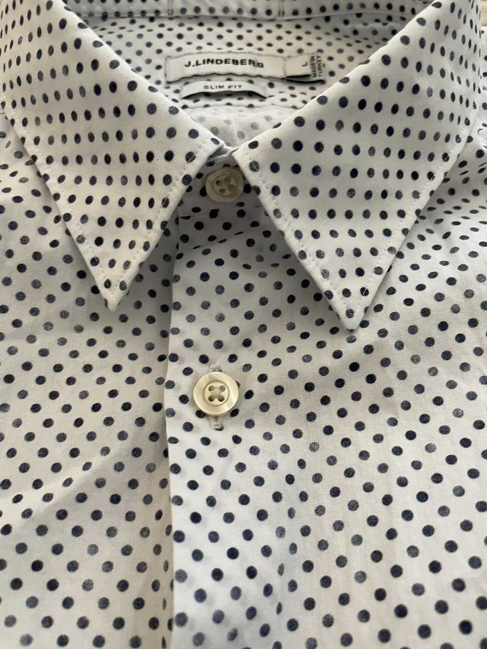 J.Lindeberg Iridescent Dot Print Poplin Shirt - image 3