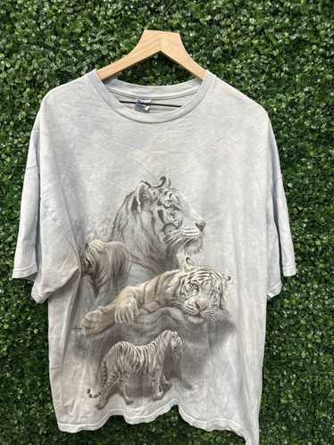 Gildan × Vintage White tiger big print