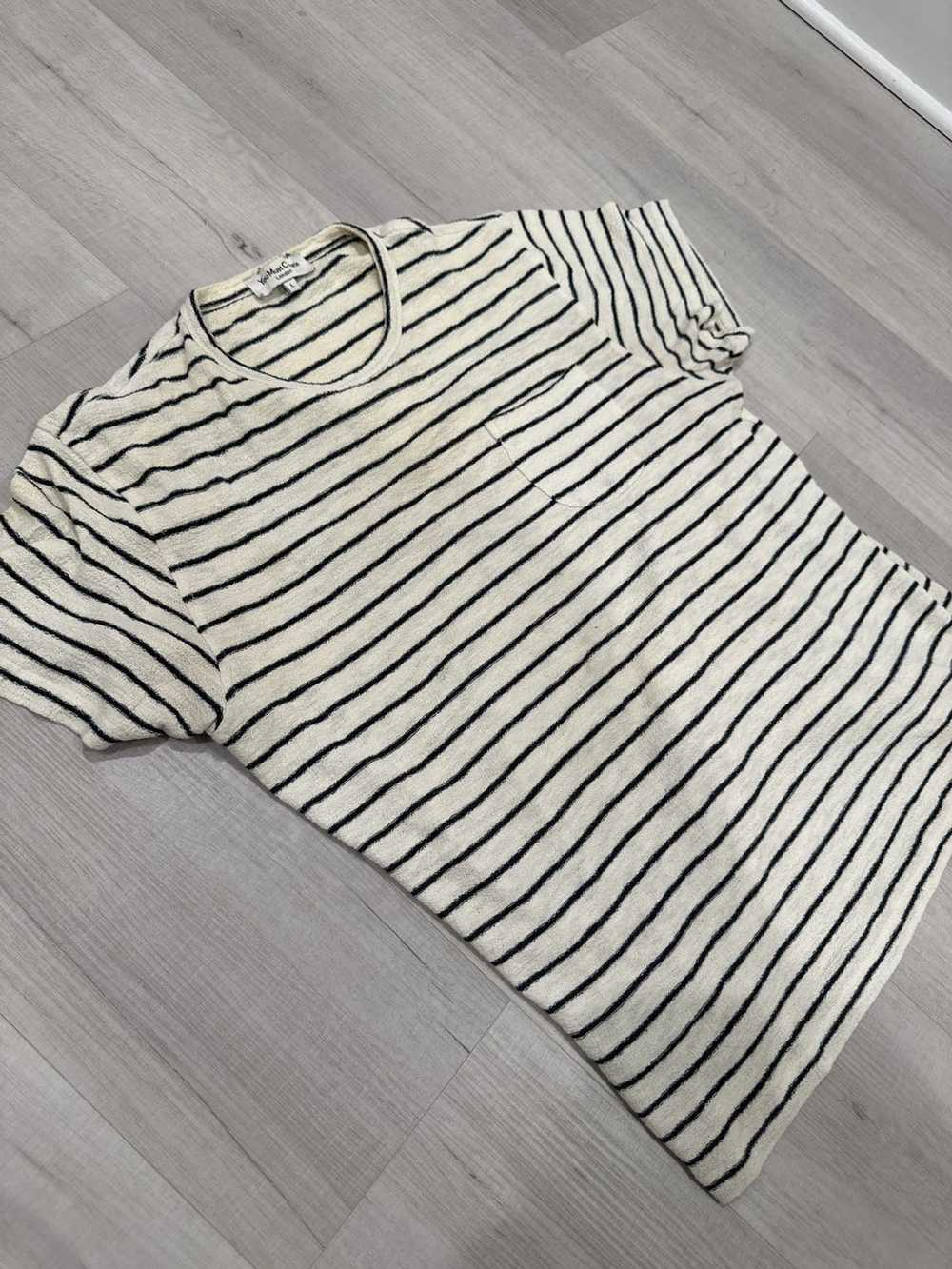 You Must Create White Striped Pocket T-Shirt - image 3