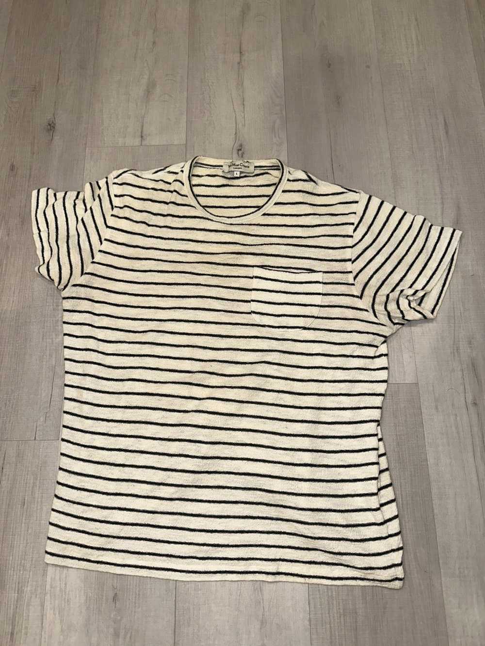 You Must Create White Striped Pocket T-Shirt - image 5