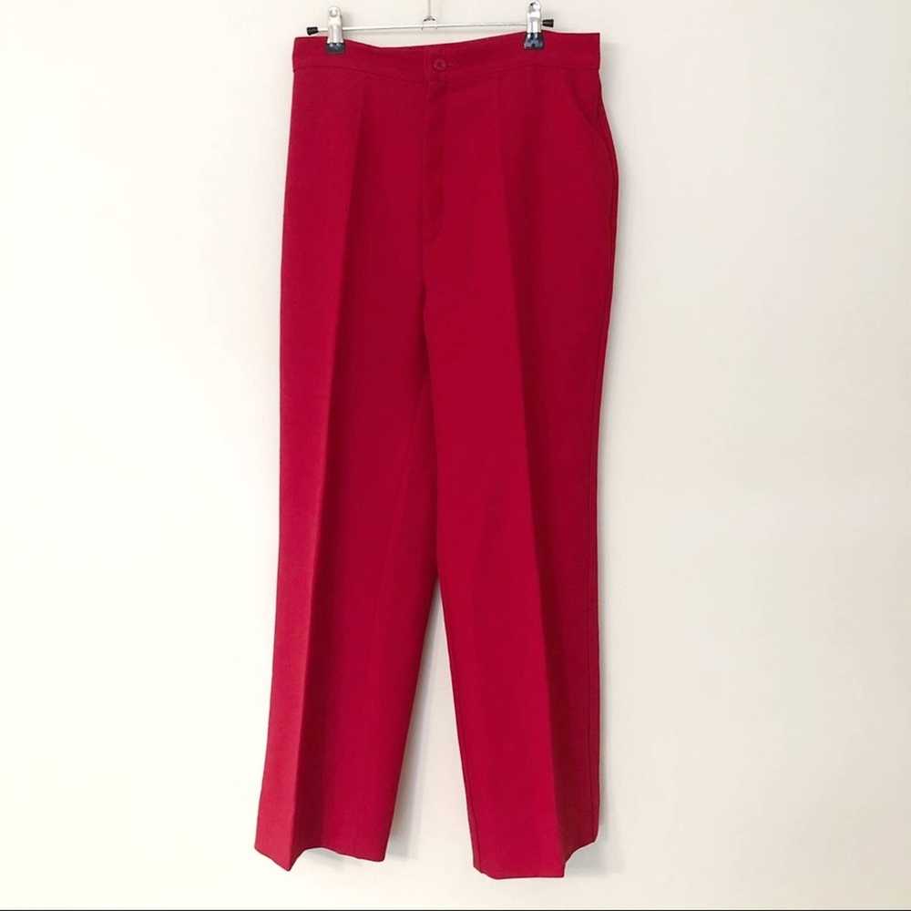 Levi's Levi’s Vintage Polyester Red Trousers - image 1