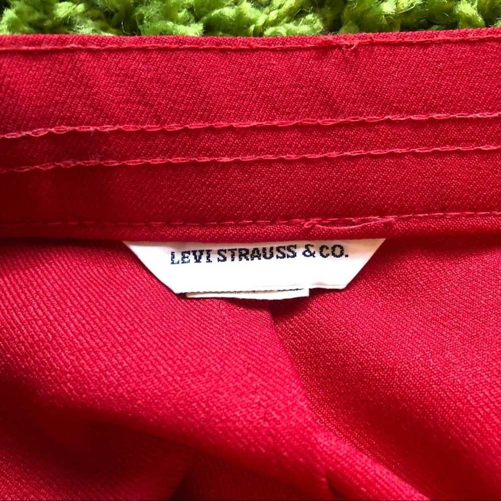 Levi's Levi’s Vintage Polyester Red Trousers - image 6