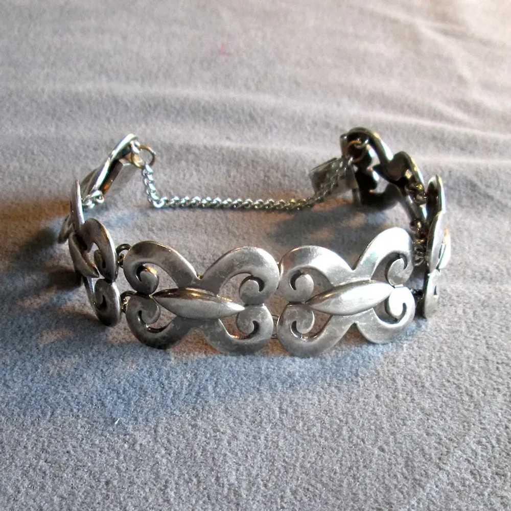 Vintage Mexico Sterling Link Bracelet - image 2