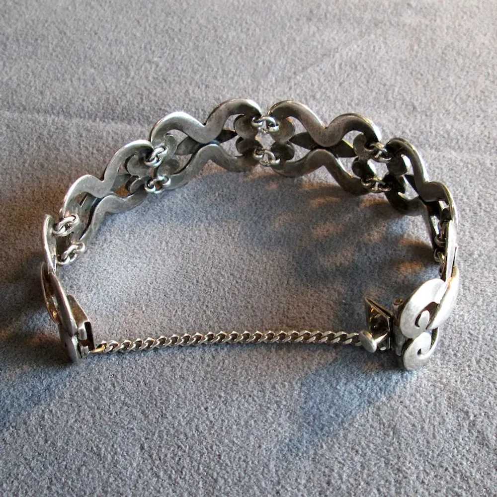 Vintage Mexico Sterling Link Bracelet - image 4