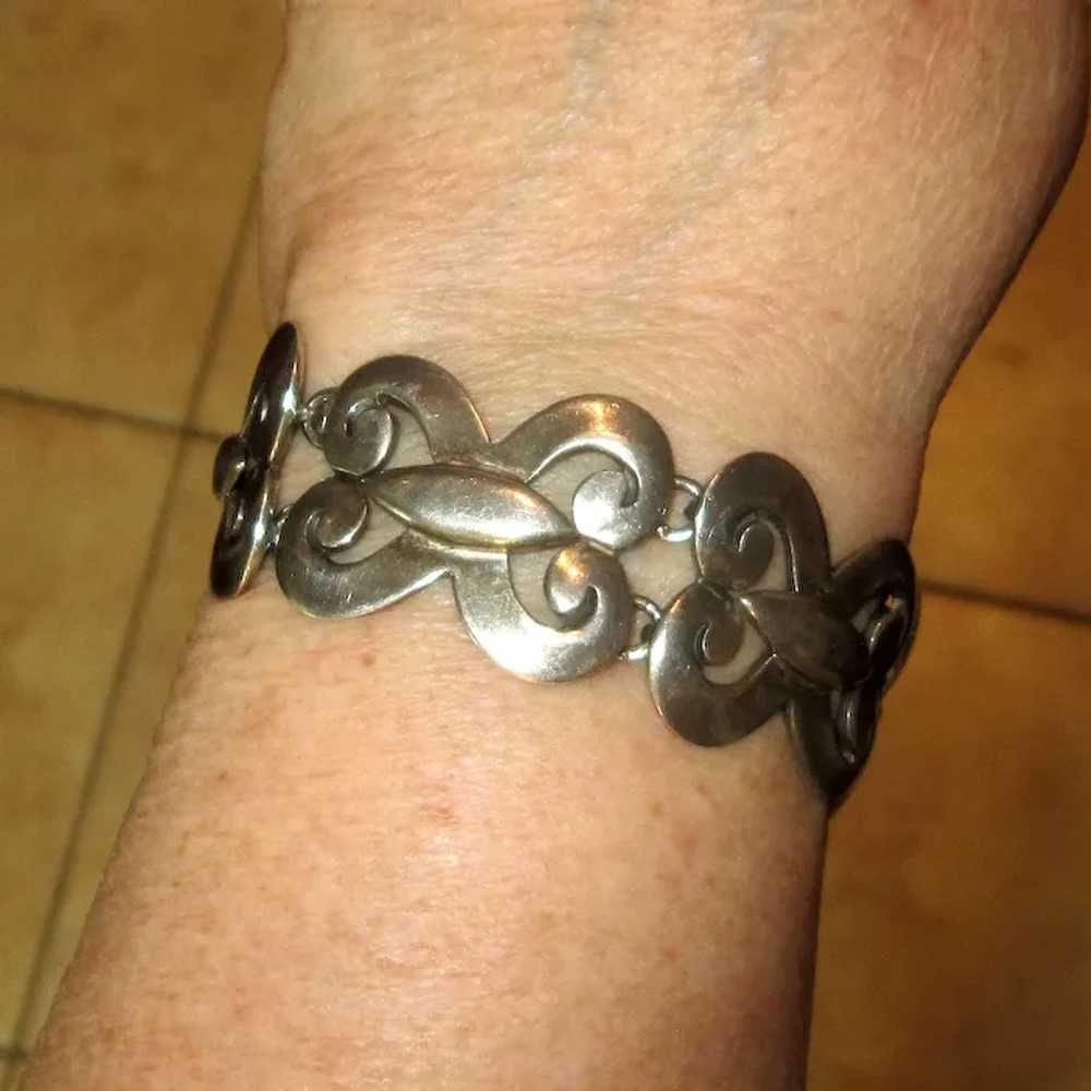 Vintage Mexico Sterling Link Bracelet - image 6