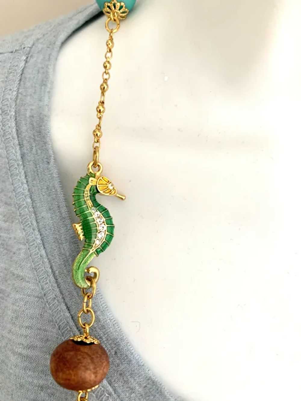 Joan Rivers Tropical Seahorse Necklace - image 4