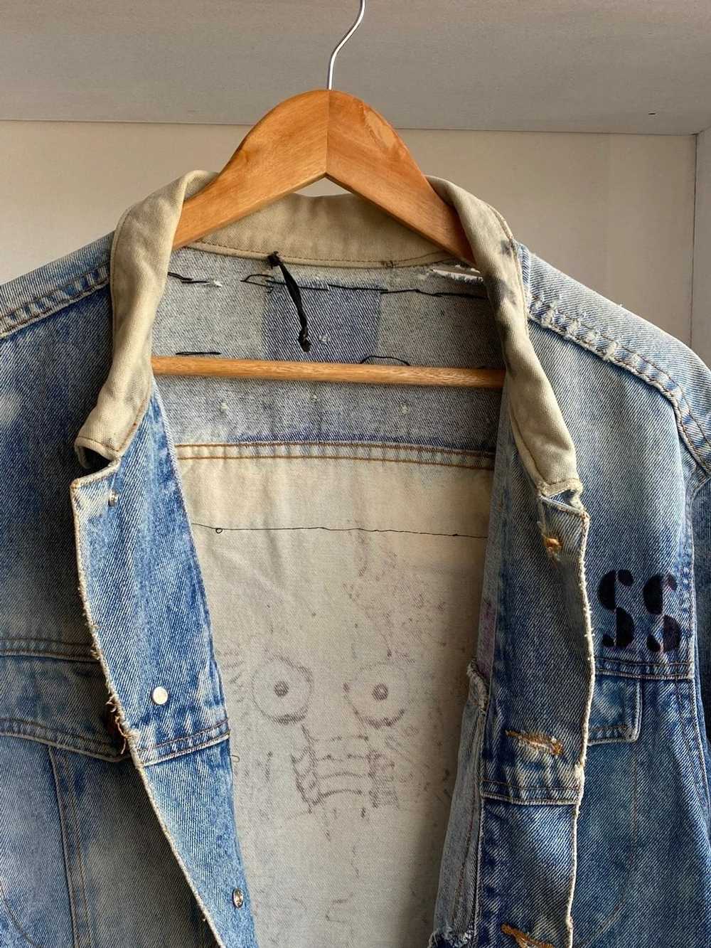 Denim Jacket × Handmade × Vintage Vintage Hand Pr… - image 4