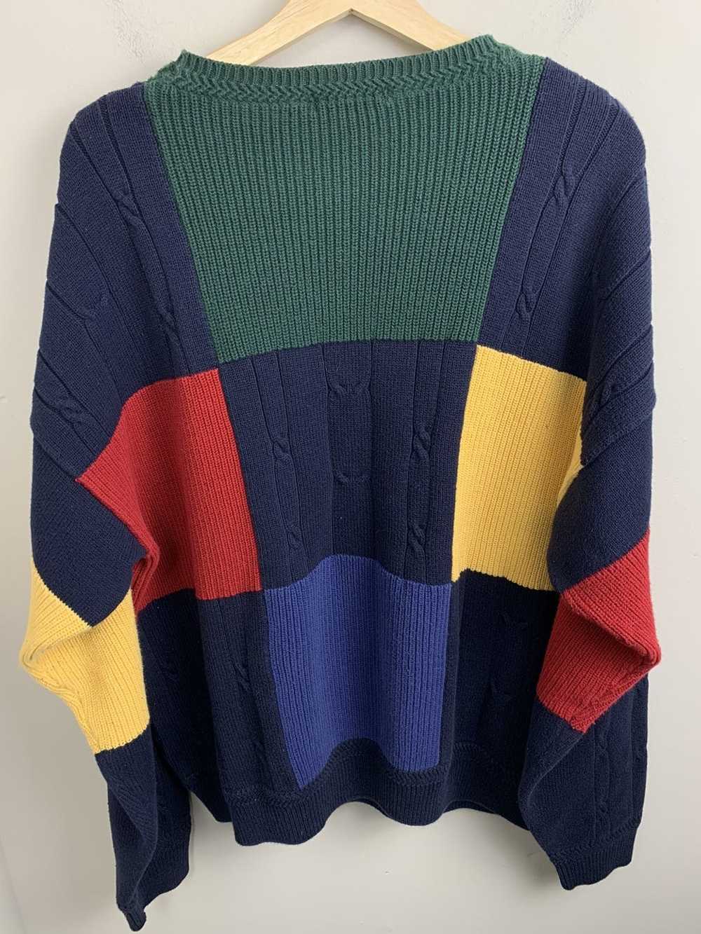 Coloured Cable Knit Sweater × Nautica × Vintage V… - image 3