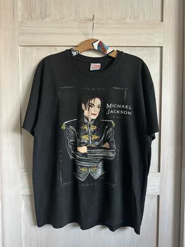 MICHAEL JACKSON Genuine TOUR T Shirt DANGEROUS 1992 Size XL WHITE Super RARE