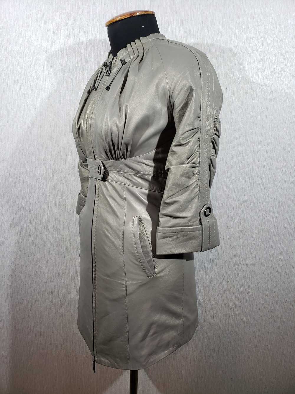 Italian Designers × Rare Cool women's gray leathe… - image 2