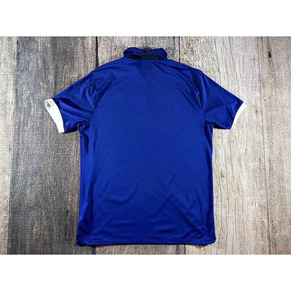 Nike Nike Golf Dri Fit Blue White Polo Shirt Men'… - image 6