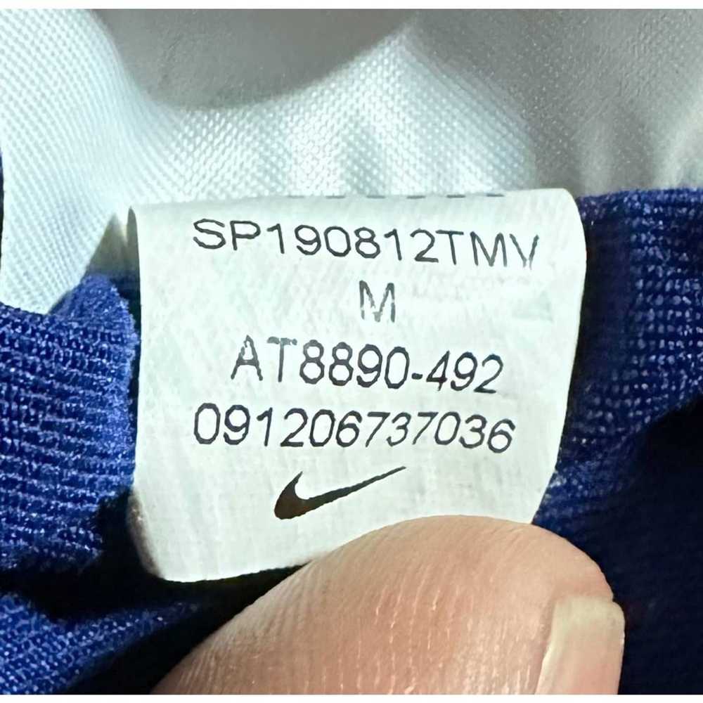 Nike Nike Golf Dri Fit Blue White Polo Shirt Men'… - image 9