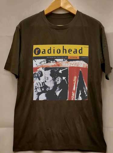 90s RADIOHEAD ヴィンテージTシャツ バンドT 激レア L Radiohead Shirt Vintage 90s or Y2K Rare Print W.A.S.T.E. Ok