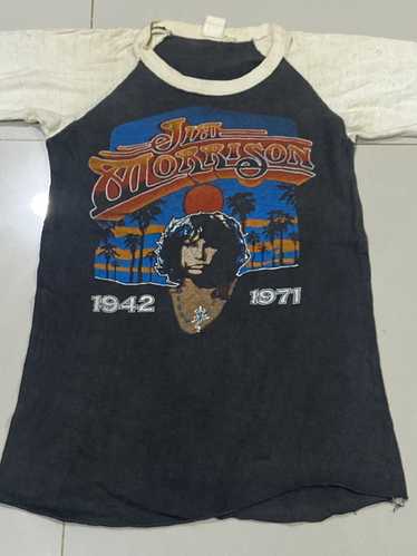 Band Tees × Rock T Shirt × Vintage JIM MORRISON 7… - image 1