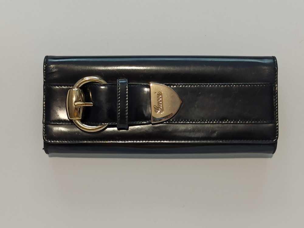 Gucci GUCCI Patent Leather Romy Clutch - image 1