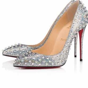 靴 Christian Louboutin FOLLIES SPIKES ROCHE christian louboutin Follies Spikes 100 Cork Blooming/pat