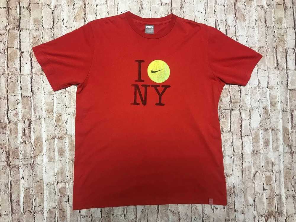 Nike × Vintage Vintage Nike Tennis T-Shirt I ❤️ N… - image 1