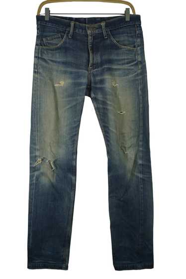 ISKO Re:USECLED DENIM パンツ （monkey time） Monkey Ride High Waist Mom Jeans, Denim, Elastic Waist, High