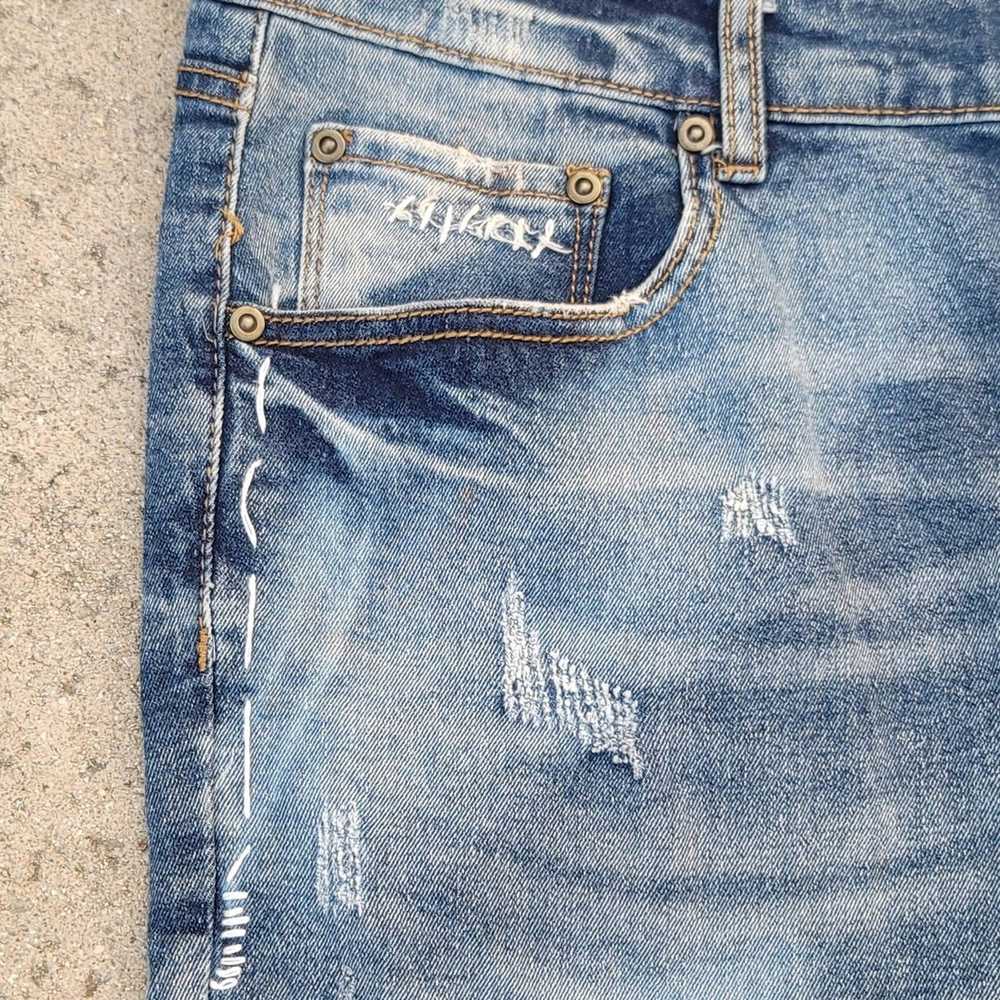 The Unbranded Brand PREME Distressed Denim Jeans - image 4