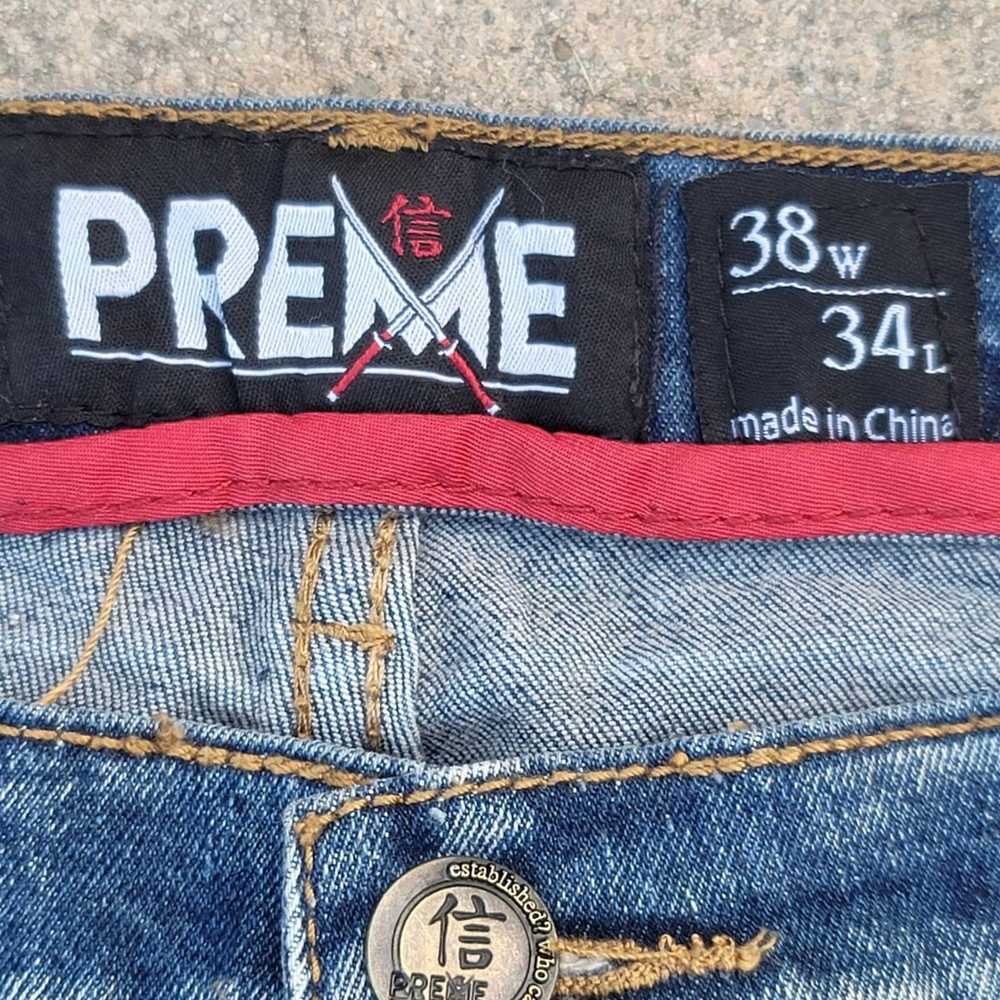 The Unbranded Brand PREME Distressed Denim Jeans - image 5