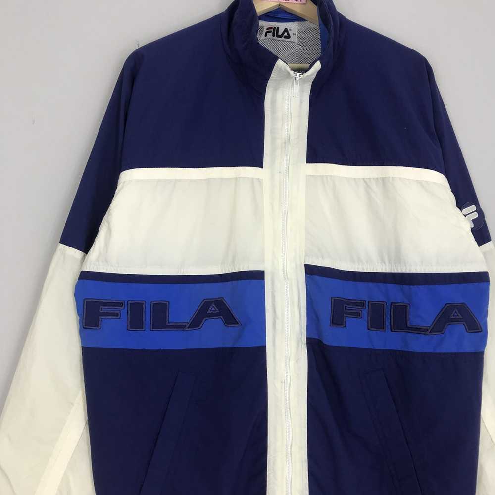 Fila × Sportswear × Vintage FILA Windbreaker Jack… - image 3