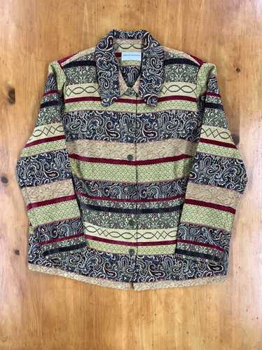 Cardigan × Vintage Vintage Desert Tapestry Cardig… - image 1