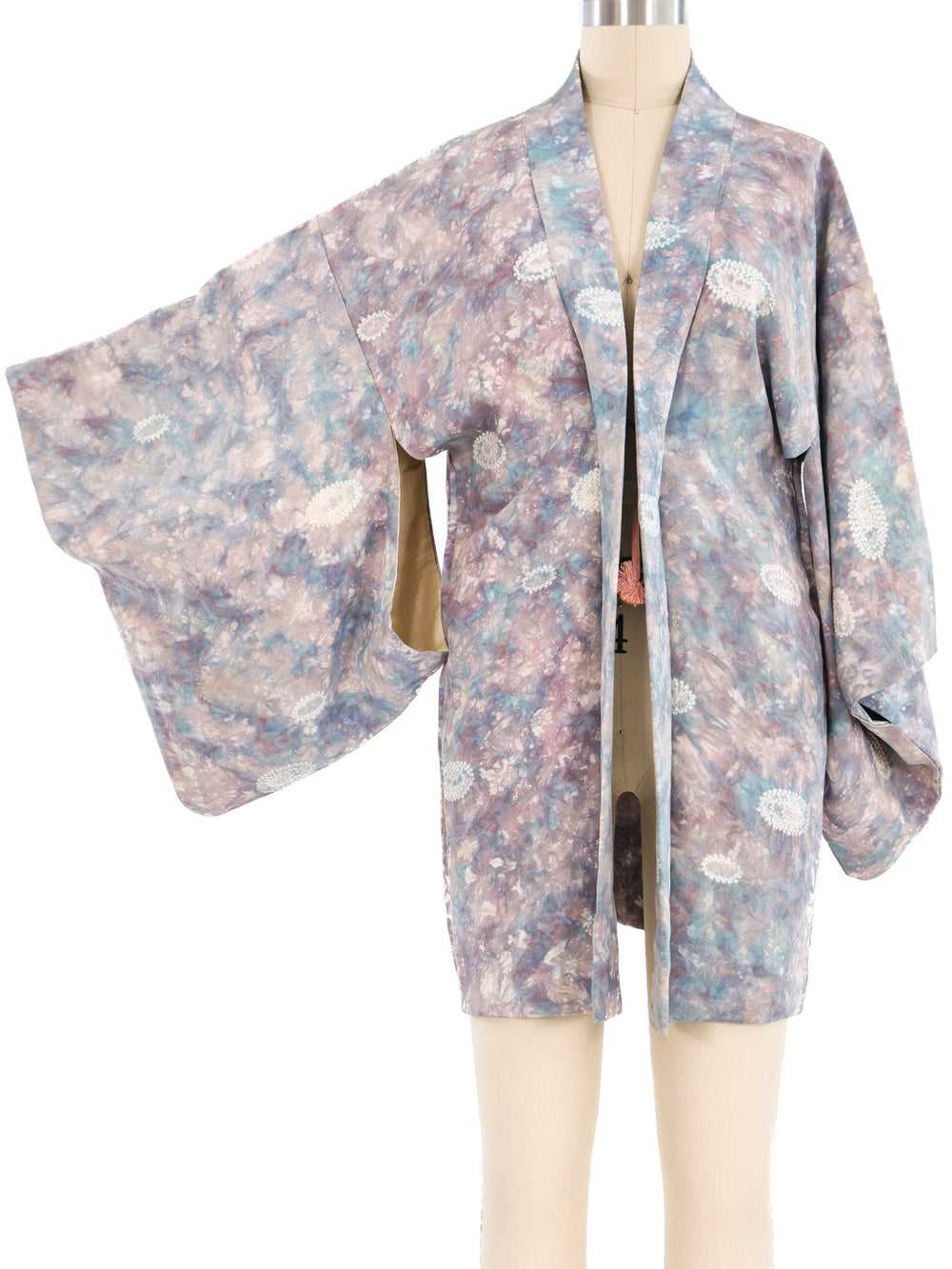 Watercolor Printed Haori Kimono - image 2